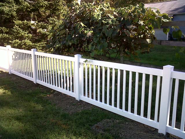 White Vinyl Fence